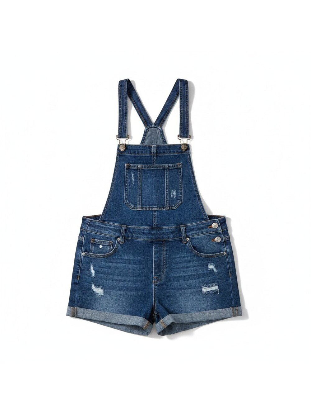 Enjean Medium Overall Denim Shorts